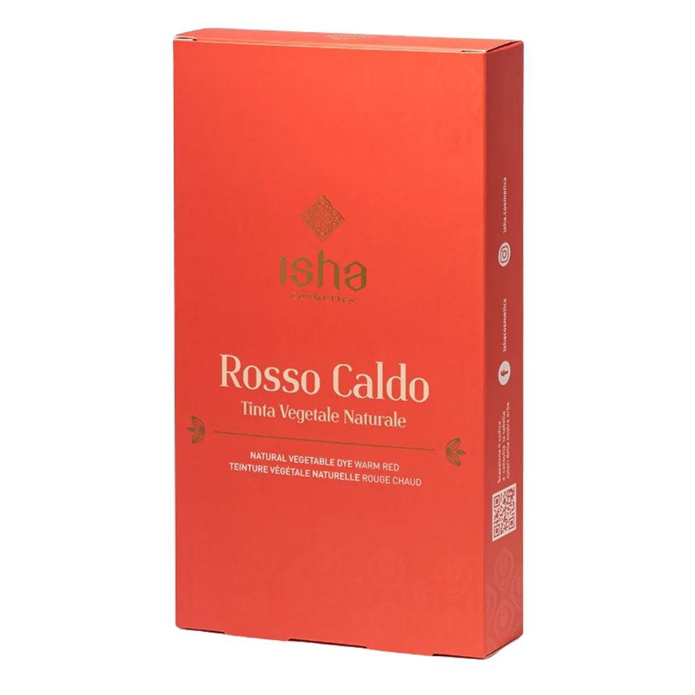 Isha Cosmetics Tinte Vegetal Natural Rosso Caldo 100g - Imagen 1